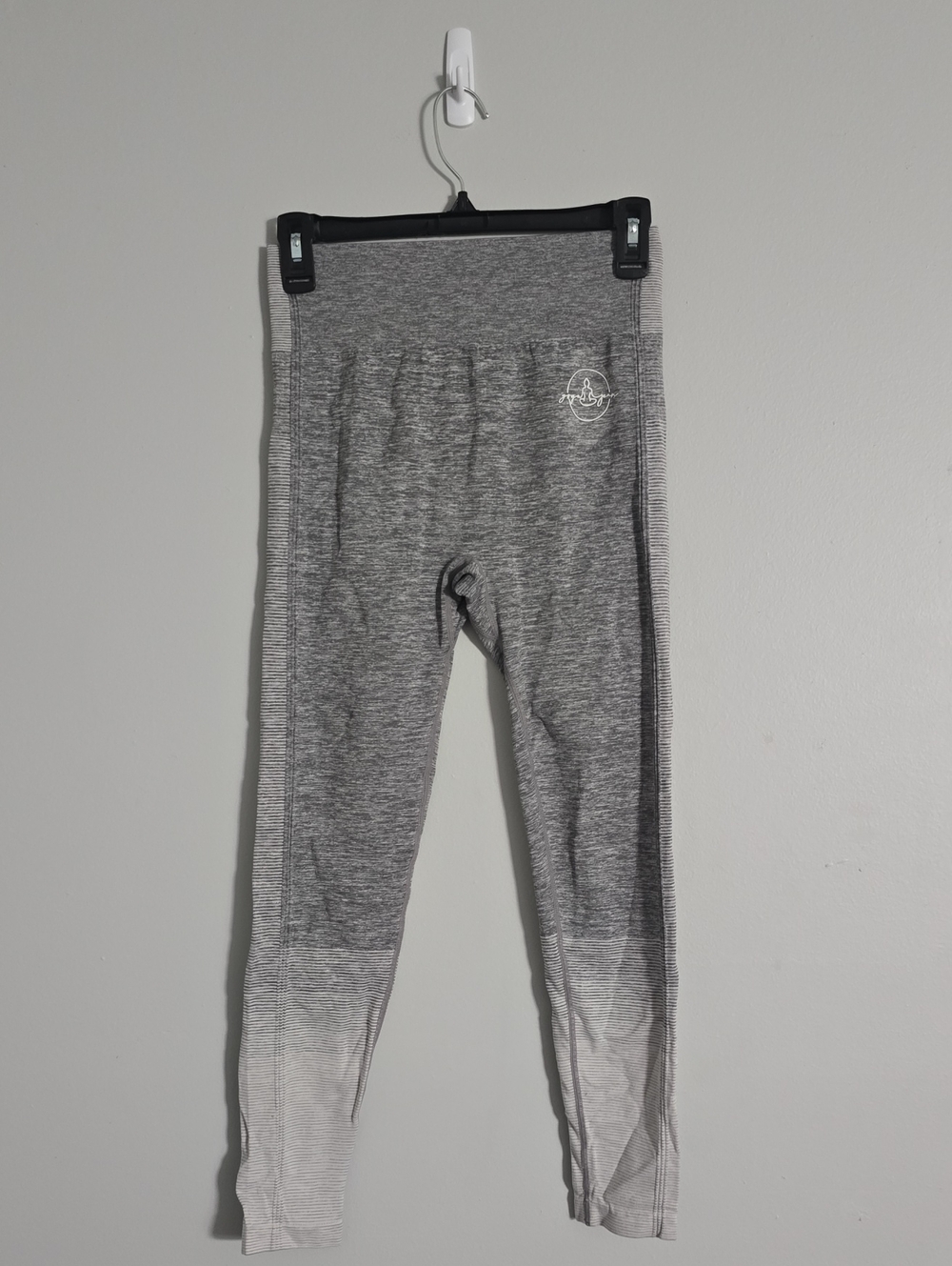 Womens Gray Ombre Active Leggings - Seamless Comfort